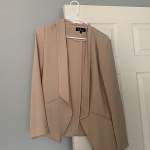 Lulus small cream lightweight blazer